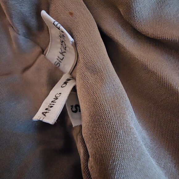 Real Genuine Vintage S Chestnut Mink Matching Dyed Fox Fur Trim Soft Supple - Picture 8 of 9